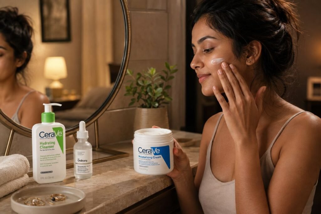 Night skincare routine order from cleansing to moisturizer herstore.lk sri lanka