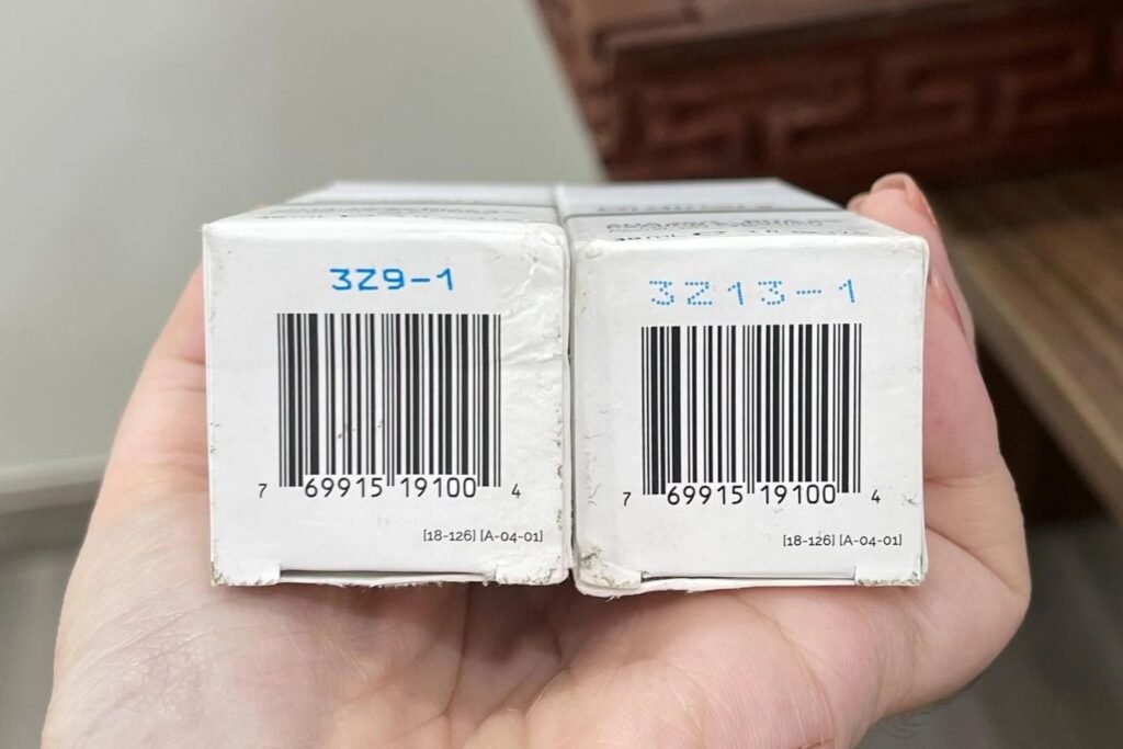 Skincare Product Code and Packaging Verification Example